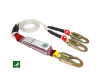 Line of life shock absorber braided rope double hook